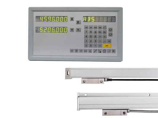 기계 측정 디지털 판독 2 주축 유리 스케일 드로 시스템